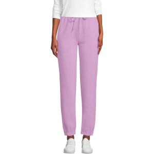 Lands’ End Women’s Serious Sweats High Rise Jogger Pants(Wild Lilac)