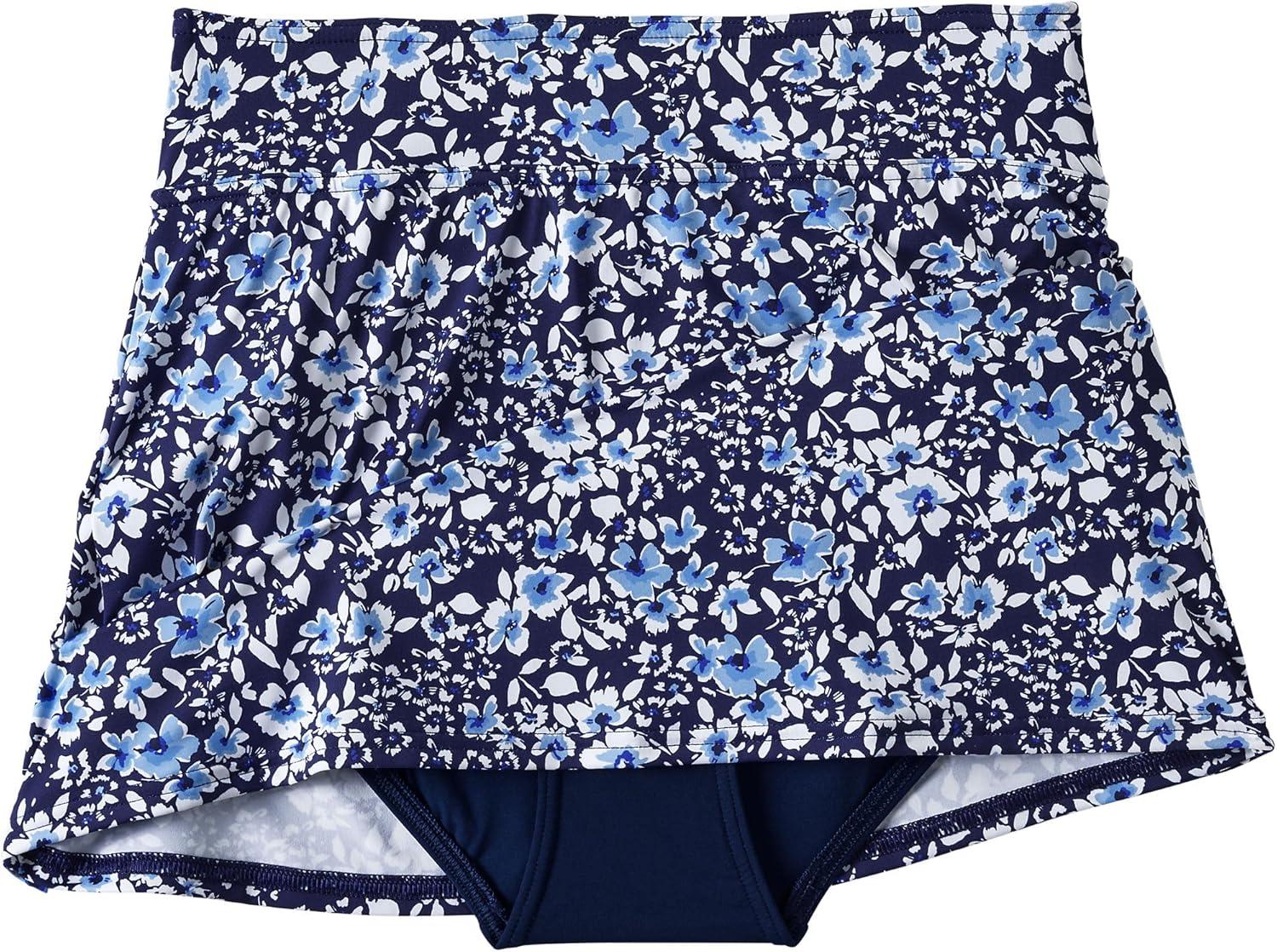 imageLands End Womens Mini Swim SkirtNavy Meadow Floral