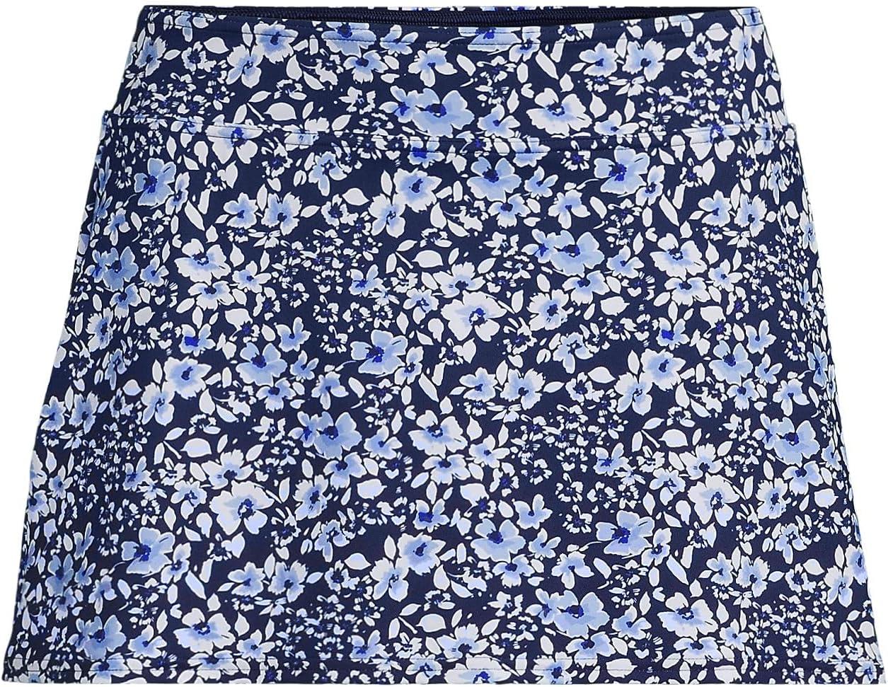 imageLands End Womens Mini Swim SkirtNavy Meadow Floral