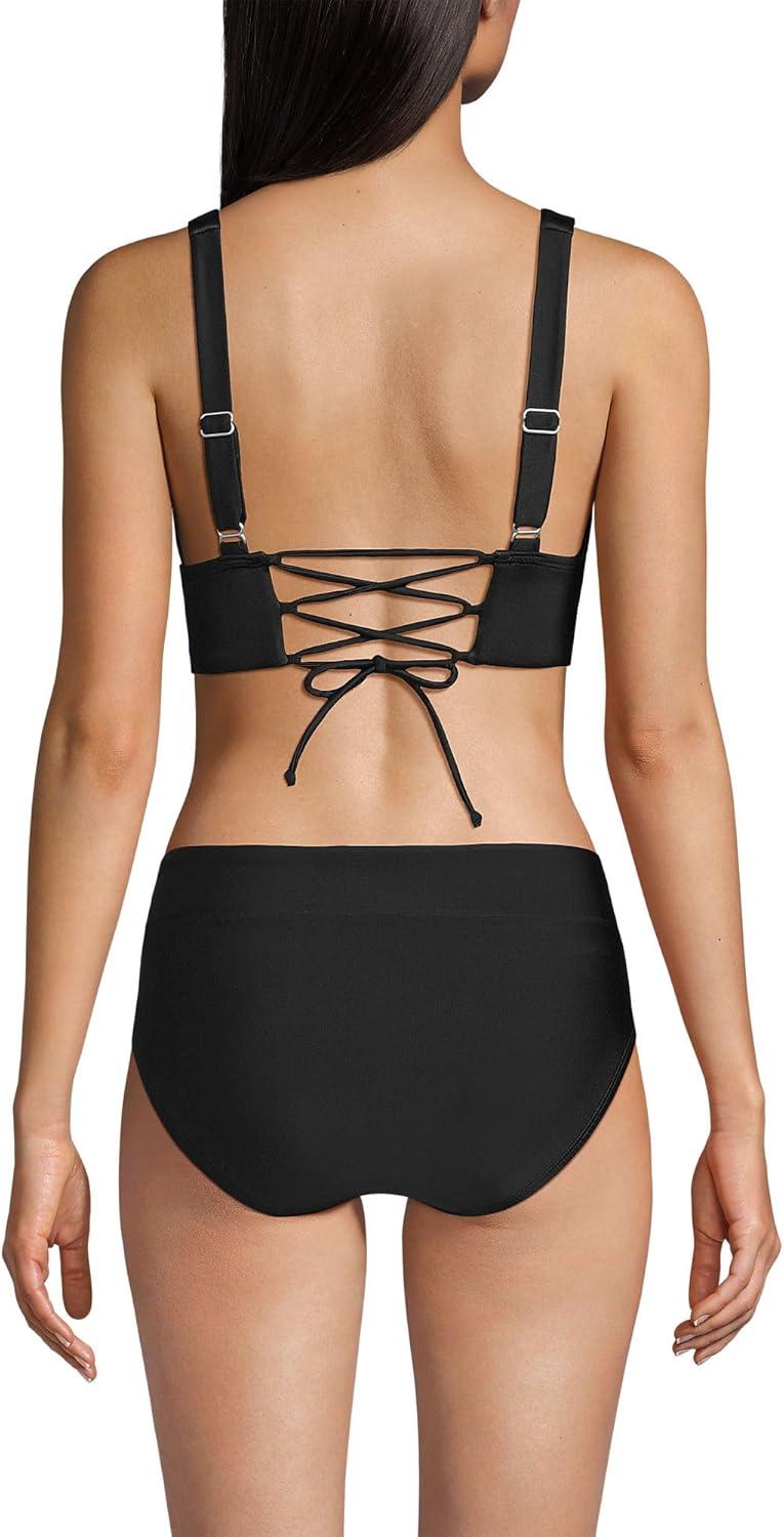 imageLands End Womens Plunge Bikini TopBlack
