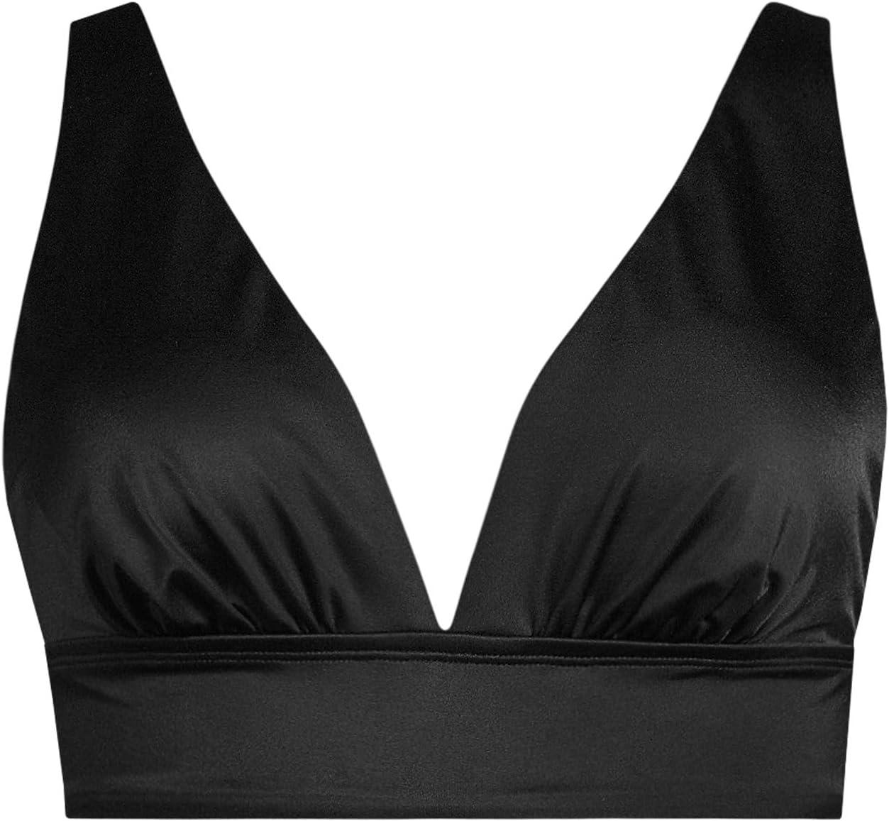 imageLands End Womens Plunge Bikini TopBlack