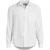 Lands’ End Men’s Long Sleeve Linen Shirt(White)