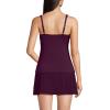 Lands’ End Women’s Chlorine Resistant Wrap Tankini Swimsuit Top(Dark Wine)