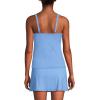 Lands’ End Women’s Chlorine Resistant Wrap Tankini Swimsuit Top(Lake Blue)