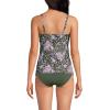 Lands’ End Women’s Chlorine Resistant Wrap Tankini Swimsuit Top(Orchid Meadow Ditsy Floral)