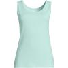 Lands’ End Women’s Cotton Tank Top(Pale Sky)
