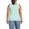 Lands’ End Women’s Cotton Tank Top(Pale Sky)