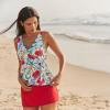 Lands’ End Women’s Mini Swim Skirt(Strawberry)