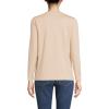 Lands’ End Women’s Relaxed American-Grown Supima Cotton Long Sleeve V-Neck T-Shirt(French Pecan Heather)