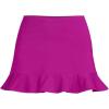 Lands’ End Women’s Ruffle Hem Mini Swim Skirt(Crimson Rose)