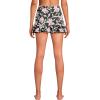 Lands’ End Women’s Ruffle Hem Mini Swim Skirt(Tropic Floral/Rich Olive)