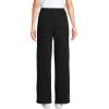 Lands’ End Women’s Serious Sweats High Rise Relaxed Straight Leg Pants(Black)