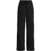 Lands’ End Women’s Serious Sweats High Rise Relaxed Straight Leg Pants(Black)