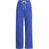 Lands’ End Women’s Serious Sweats High Rise Relaxed Straight Leg Pants(Blue Breeze)