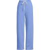 Lands’ End Women’s Serious Sweats High Rise Relaxed Straight Leg Pants(Clear Blue Sky)