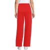Lands’ End Women’s Serious Sweats High Rise Relaxed Straight Leg Pants(Coral Red)