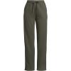 Lands’ End Women’s Serious Sweats High Rise Relaxed Straight Leg Pants(Forest Moss)