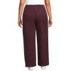 Lands’ End Women’s Serious Sweats High Rise Relaxed Straight Leg Pants(Lush Burgundy)