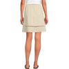 Lands’ End Women’s Voile Ladder Trim Mini Skirt(Dried Bamboo)