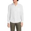 Lands’ End Men’s Long Sleeve Linen Shirt(White)