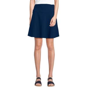 Lands’ End Women’s Starfish Drop Waist Above The Knee Skirt(Deep Sea Navy)