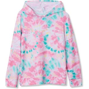 Lands’ End Kids UPF 50 Sun Protection Hoodie(Prism Pink Tie Dye)