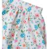 Lands’ End Girls Smocked Skorts(Antique Ivory Floral)