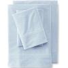 Lands’ End Oxford Stripe Pillowcase Classic Khaki Stripe King(Silver Lake Blue Stripe)