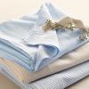 Lands’ End Oxford Stripe Pillowcase Classic Khaki Stripe King(Silver Lake Blue Stripe)