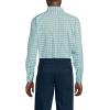 Lands’ End Men’s Traditional Fit Solid No Iron American-Grown Supima Oxford Dress Shirt(Pale Sky/Eucalyptus Plaid)