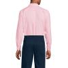Lands’ End Men’s Traditional Fit Solid No Iron American-Grown Supima Oxford Dress Shirt(Sea Salt Pink Plaid)
