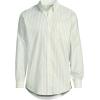 Lands’ End Men’s Traditional Fit Solid No Iron American-Grown Supima Oxford Dress Shirt(Tranquil Yellow Stripe)