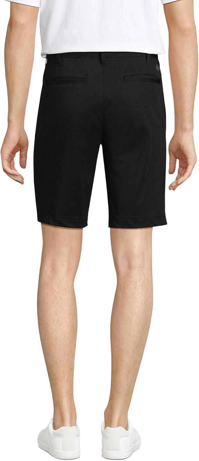 imageLands End Mens Traditional Fit 9 Flex Performance Golf ShortsBlack