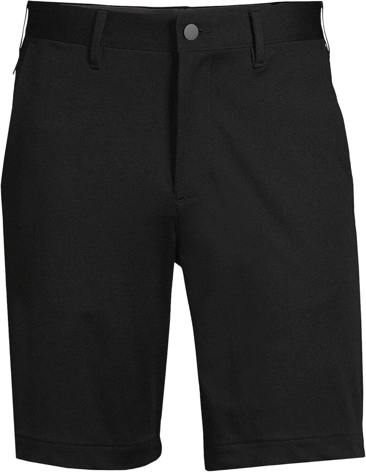 imageLands End Mens Traditional Fit 9 Flex Performance Golf ShortsBlack