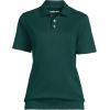 Lands’ End Women’s Short Sleeve Banded Bottom Polo Shirt(Evergreen)