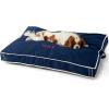 Lands’ End Rectangular Canvas Dog Bed Cover Dark Chocolate Large(Deep Sea Navy)
