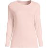 Lands’ End Women’s Cotton Rib Knit T-Shirt(Soft Blush)