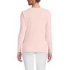 Lands’ End Women’s Cotton Rib Knit T-Shirt(Soft Blush)