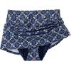Lands’ End Women’s Swim Skirt Swim Bottoms(Seashell Geo/Navy)