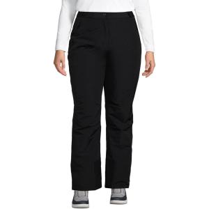 Lands’ End Women’s Squall Waterproof Insulated Snow Pants(Black)