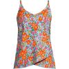 Lands’ End Women’s Tulip Hem Tankini Top(Blue Springside Floral)