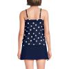 Lands’ End Women’s Tulip Hem Tankini Top(Deep Sea Navy Polka Dot)