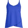 Lands’ End Women’s Tulip Hem Tankini Top(Galaxy Blue)