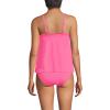 Lands’ End Women’s Tulip Hem Tankini Top(Pink Azalea)