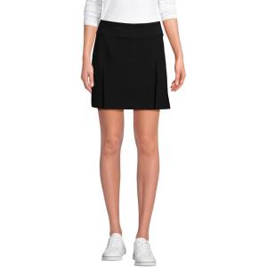 Lands’ End School Uniform Women’s Performance Pleated Skort Above The Knee(Black)
