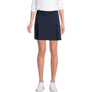 Lands’ End School Uniform Women’s Performance Pleated Skort Above The Knee(Classic Navy)