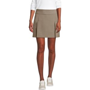 Lands’ End School Uniform Women’s Performance Pleated Skort Above The Knee(Khaki)