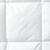 Lands’ End Solid Essential Pureloft Box Comforter Toast Twin(White)