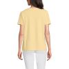 Lands’ End Women’s Relaxed American-Grown Supima Cotton Crew Neck T-Shirt(Pale Sunbeam Yellow)