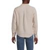 Lands’ End Men’s Long Sleeve Linen Shirt(Pale Desert Tan)